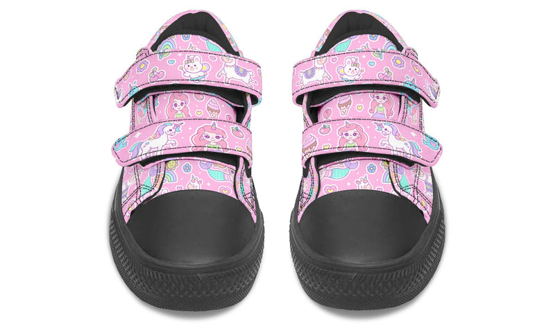 Kids Shoes Low Tops Mermaid And Unicorns